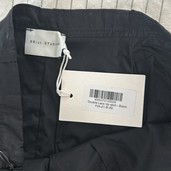 Deiji Studios Double Lace Up Skirt, XS, NWT - Picture 2 of 5